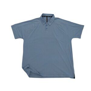 Legend Inspire XL Mens Polo Shirt Light Blue Polyester/Spandex Blend, NWT.